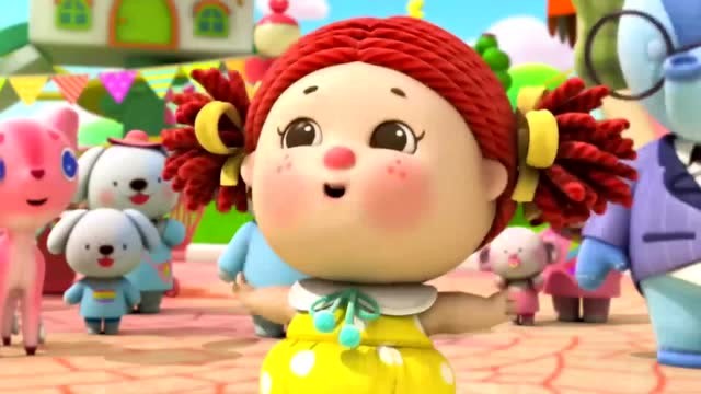 彩虹宝宝:彩虹宝宝做了一个超级大月亮糕点,终于把妞妞逗笑了