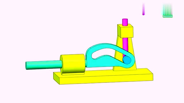三连杆滑动凸轮机构,看看怎么运行的?