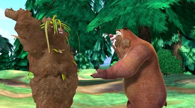 熊出没:保护森林熊熊有责,终于赶跑光头强啦