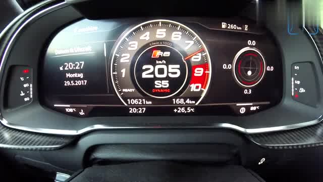 802马力奥迪r8v10增压,立马加速度起飞