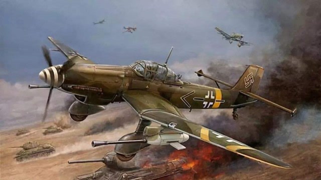 无数战机的噩梦二战期间的发明来自德国的俯冲轰炸机