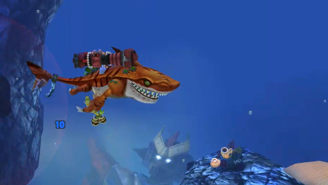 饥饿鲨世界:最强大鲨鱼之一原子鲨,是不是可以称霸海底了?