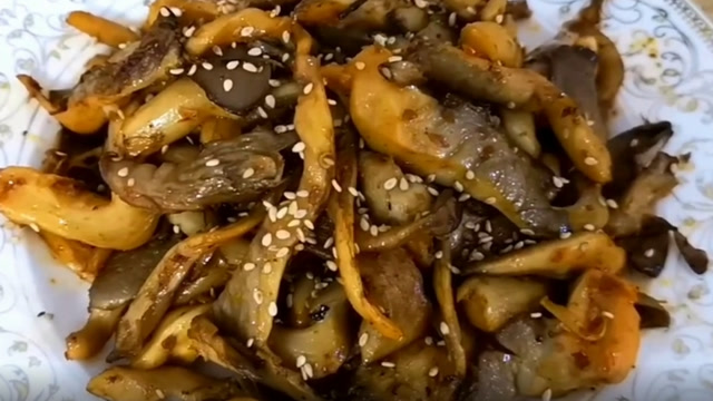干煸蘑菇,家常做法,健康又美味!