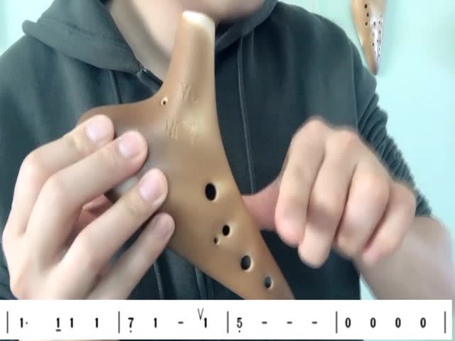 12孔陶笛教学视频《我心永恒》陶笛单曲教程 风音工坊