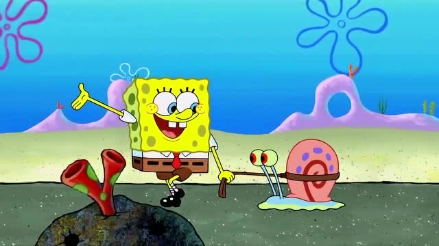 海绵宝宝:带小蜗散步