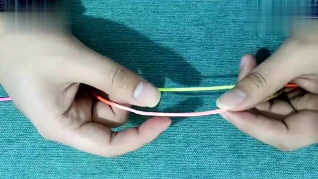 简单快速的双线对接打结法