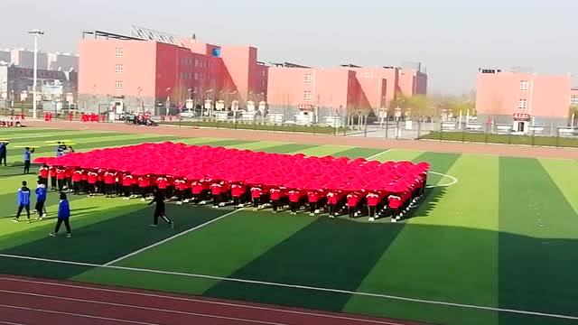 2019深州市运动会开幕式旧州中学节目排练