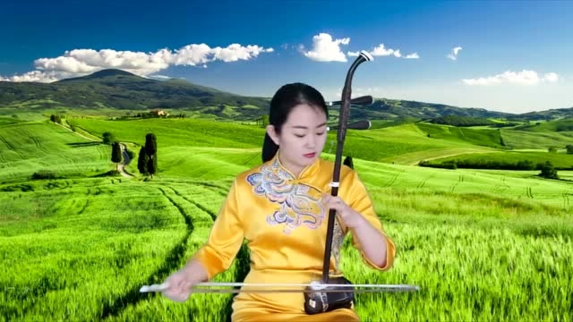 奔腾在草原上是什么感觉?这位美女的二胡演奏格外动人