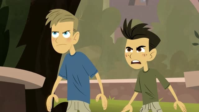 动物兄弟:克里斯和马丁让扎克放掉被装进扎克机器人里的青蛙