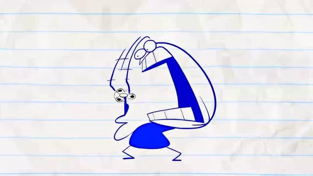 搞笑铅笔画:玩过头了