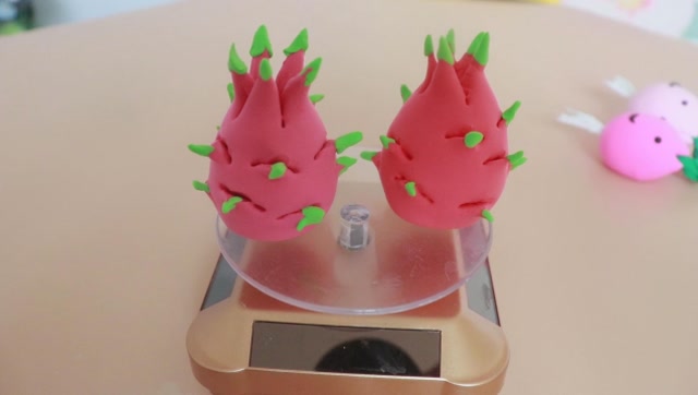 超轻黏土创意制作:火龙果,看着是不是很逼真?夏季要多吃水果哦