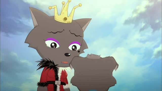 红太狼看着灰太狼的背影,竟感觉自己有点多余,决定离开了?