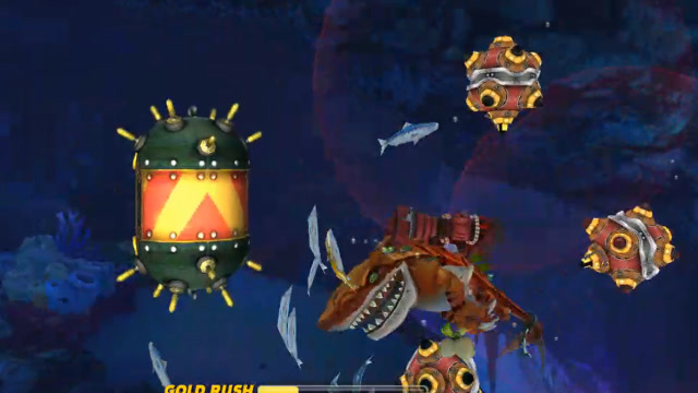 饥饿鲨世界:原子鲨生存能力到底怎样,能同时扛住这么多水雷吗?