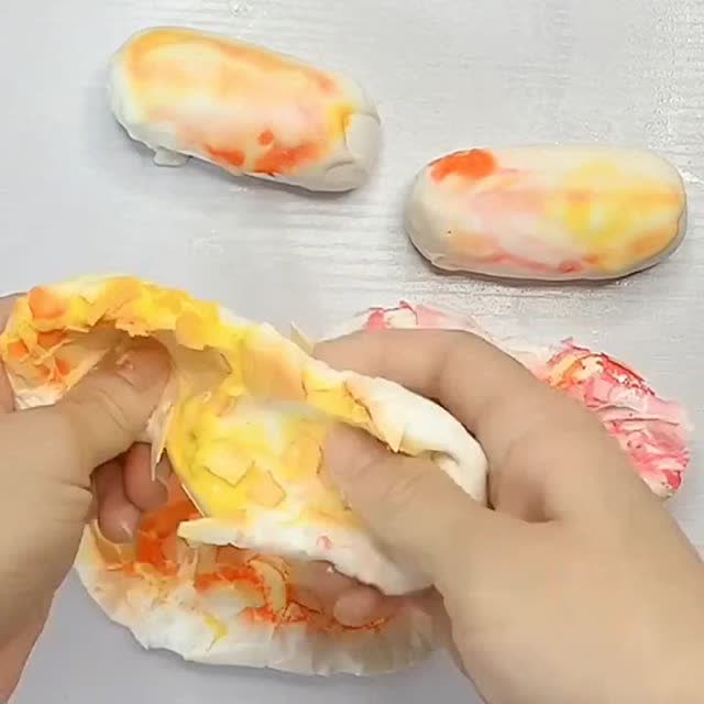 晕染酥皮奶糖酥,好想吃一块!