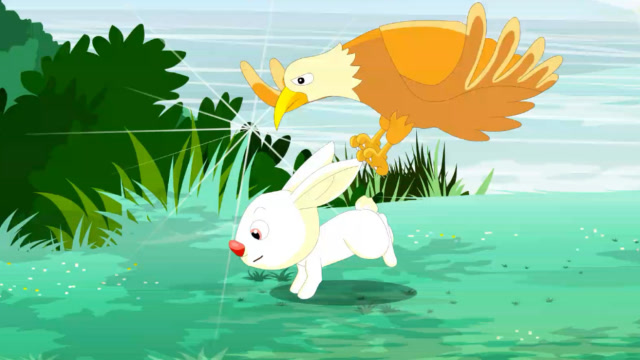 老鹰听了兔子一句话,突然掉下来摔死了,它到底说了什么?