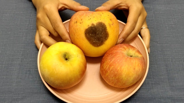 苹果烂了一小块,削掉之后剩下的还能再吃吗?幸好果农及时提醒