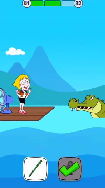 美女乘木筏碰到鳄鱼,危急时刻她竟选择这样做,下一秒悲剧了