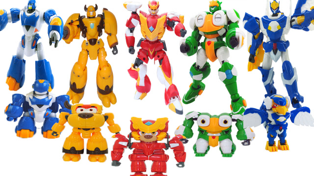 星原小宝动物战队变形机器人玩具大合集