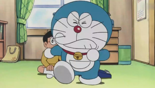 哆啦a梦生气的样子真的好萌