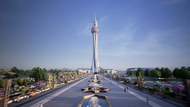 宁夏最高塔 丝路明珠塔正式进入主题建设阶段