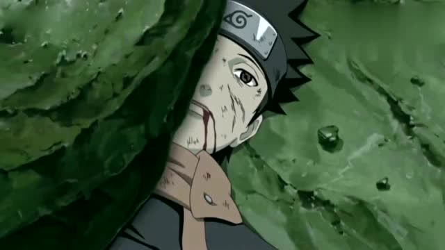 火影忍者:带土被巨石压倒,马上就要牺牲,决定把写轮眼送卡卡西
