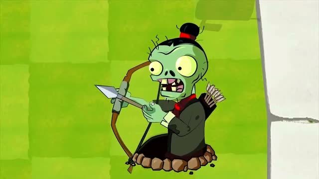 植物大战僵尸:地下钻出弓箭手僵尸