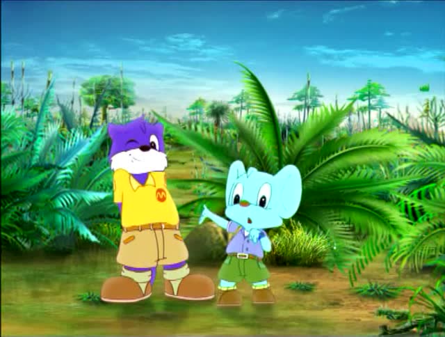 恐龙时代:为抓小龙,淘气给蓝猫出主意