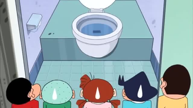 蜡笔小新:小新穿越丢失马桶座,时光机无法运转,永久留在远古时代