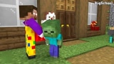 Minecraft动画：僵尸一家人的生活，幸好有凋零骷髅！