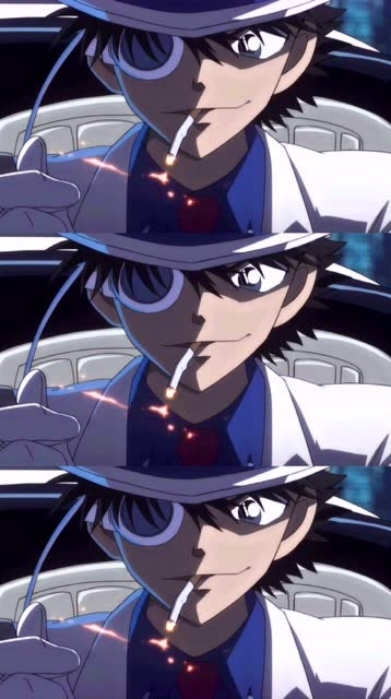 怪盗基德 以邪笑火爆各大短视频 抽烟同样帅到爆