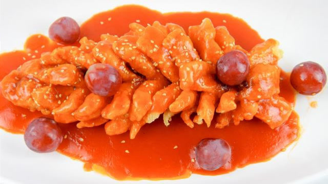 高考菜谱:厨师长教你做葡萄鱼,色泽艳丽,酸甜开胃看着就有食欲