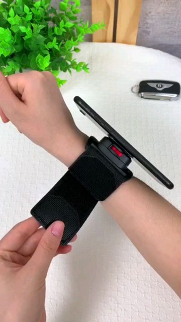 可旋转腕带手机支架,出门运动再不怕手机没地方放了