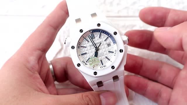 时诚谈表:爱彼皇家橡树15707白陶瓷腕表