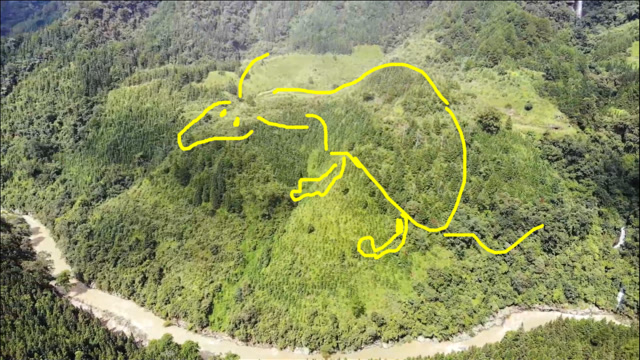 山中一头牛栩栩如生活灵活现真是个风水宝地啊