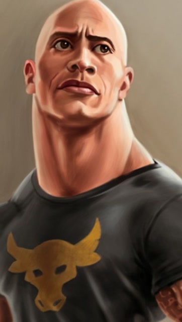 肌肉卡通视频,别眨眼…巨石强森来咯