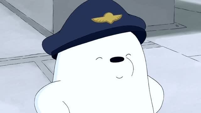 好可爱的小白熊,咱们裸熊,治愈系