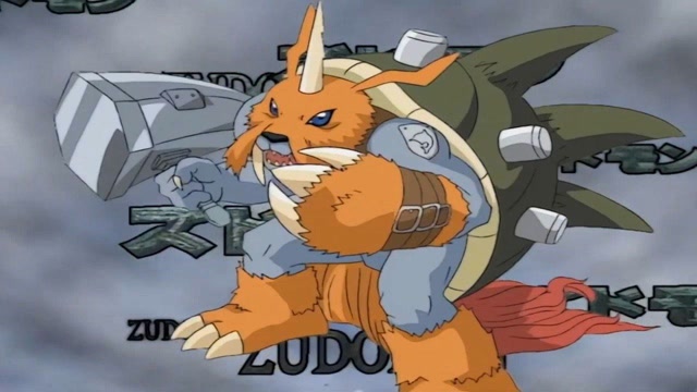 数码宝贝:祖顿兽战力被低估!它的锤子直接锤爆悟空兽!