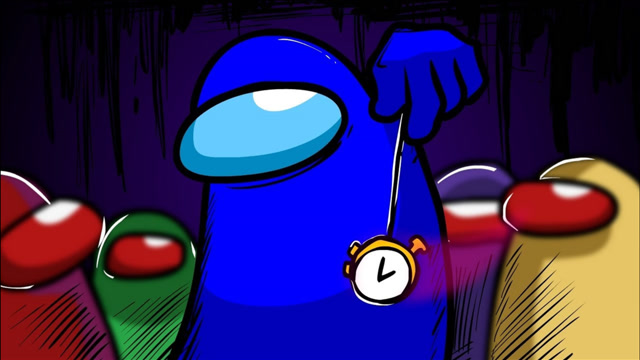 amongus太空狼人杀小蓝用怀表催眠船员最后却输给了一面镜子