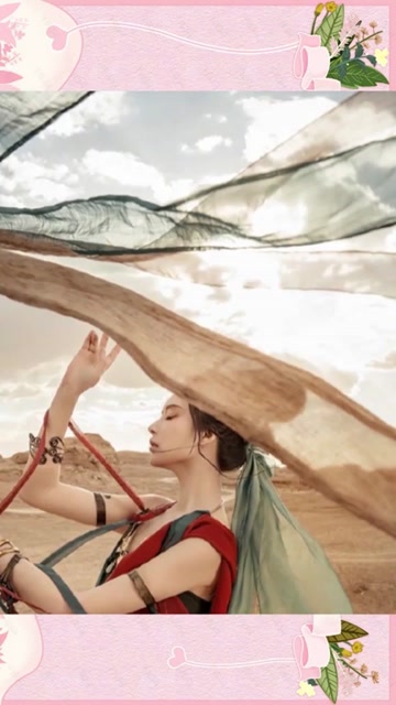 小姐姐的敦煌壁画真人秀太妖艳眼前这一幕宛如仙女下凡一般