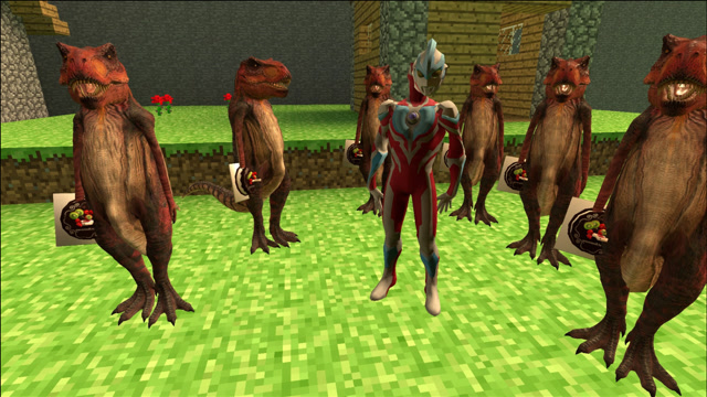 gmod奥特曼游戏:银河奥特曼生日恐龙人拿蛋糕砸奥特曼