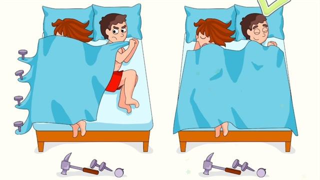 魔法橡皮擦:小哥哥抢回被子,终于不用在受冻啦!