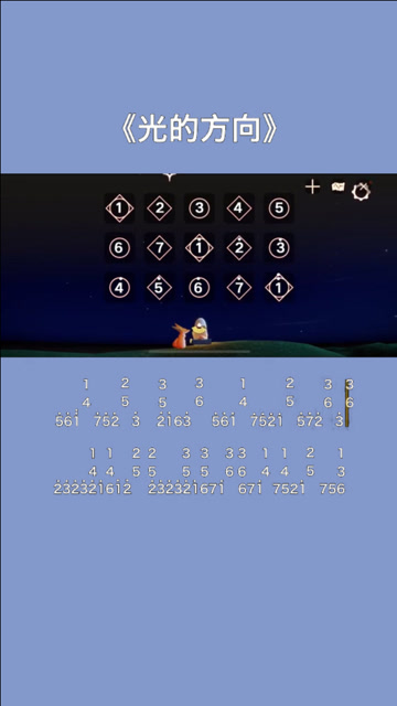 sky光遇琴谱:光的方向,就是你在的地方