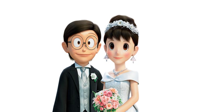 陪伴我们童年的大雄,终于结婚了