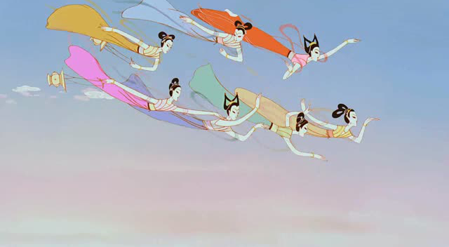 大闹天宫 片段 七仙女赴桃园 动画设计:林文肖