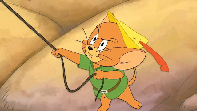 猫和老鼠:罗宾汉迷恋美人热吻,与杰瑞鼠乔装打扮赶赴鸿门宴