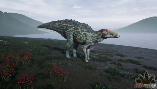 the isle:楚河操控长着鸭嘴的山东龙,一口可以咬碎霸王龙