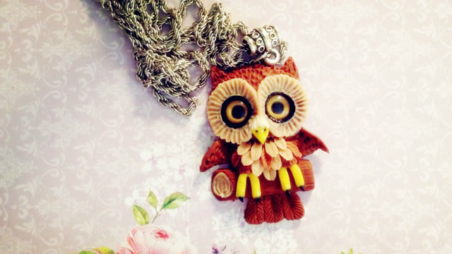 diy创意手工软陶制作可爱的猫头鹰挂饰