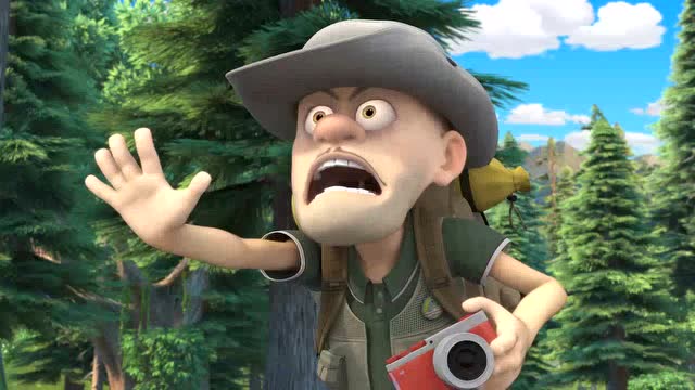 熊出没之探险日记 光头强识破假野人,可是他就是不说,为什么呢