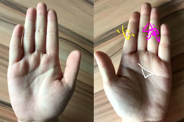 手相中感情线出现这种三角形纹路,象征着有不好的事情发生