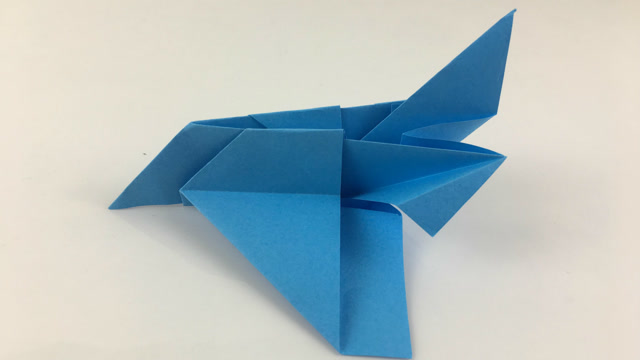 创意折纸艺术-三分钟教会你折喷气式飞机,孩子们超喜欢